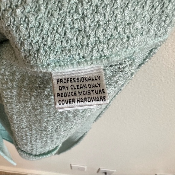 ST JOHN COLLECTION LONG COAT SIZE 6 LIGHT AQUA - Picture 14 of 15